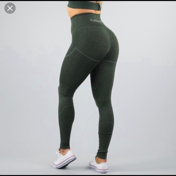 Alphalete Pants - Alphalete Revival Leggings un Forest Green